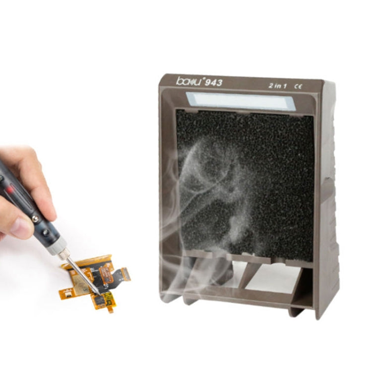 Baku BA-943 Soldering Fume Purifier with LED Light 30W Soldering Iron Welding Fume Exhauster(EU Plug 220V) - Others by BAKU | Online Shopping UK | buy2fix