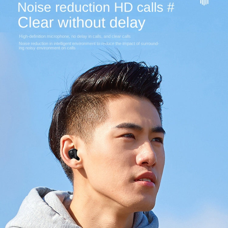 Wireless In-Ear Mini Single Ear 5.3 Bluetooth Earphone(Black) - Bluetooth Earphone by buy2fix | Online Shopping UK | buy2fix