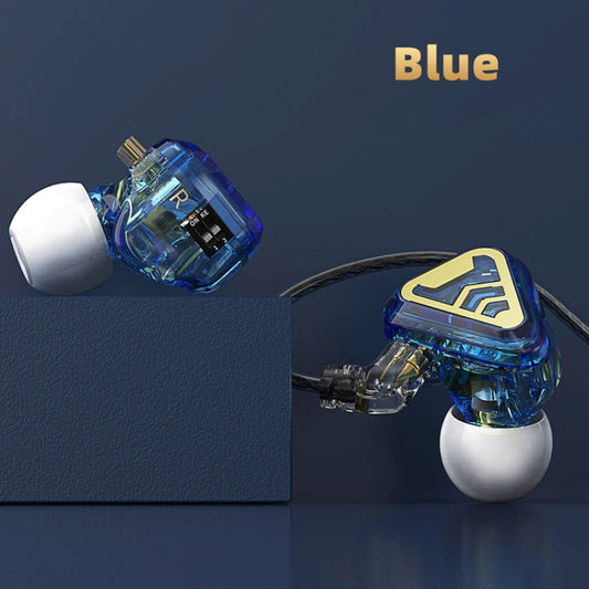 CVJ In-Ear Wired Gaming Earphone, Color: With Mic Blue by CVJ