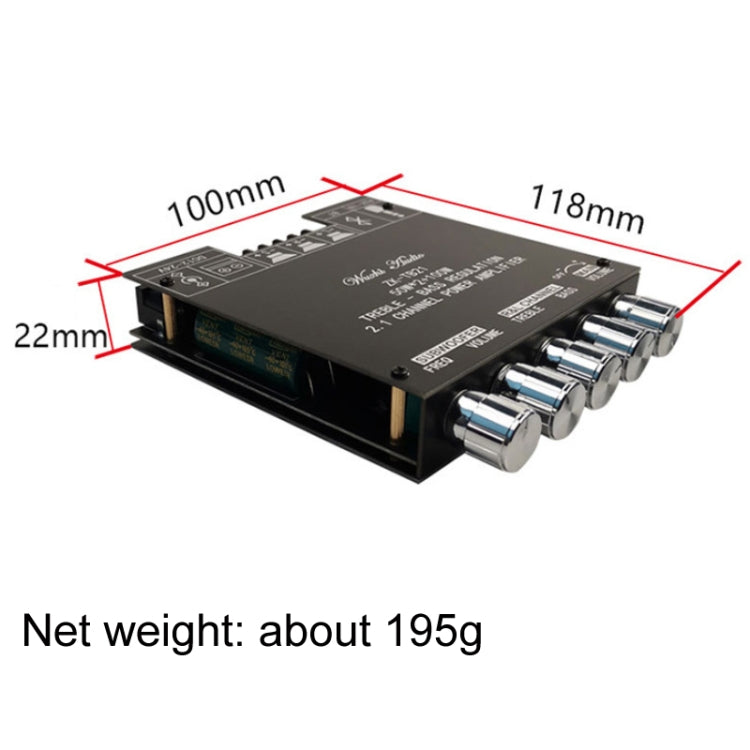 ZK-TB21 TPA3116D2 High & Low Pitch Adjustment 2.1 Channel Bluetooth Full Digital Power Amplifier Module by buy2fix