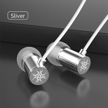 CVJ In Ear Wired  Sleep Line Control Small Earphone(Silver) - In Ear Wired Earphone by CVJ | Online Shopping UK | buy2fix