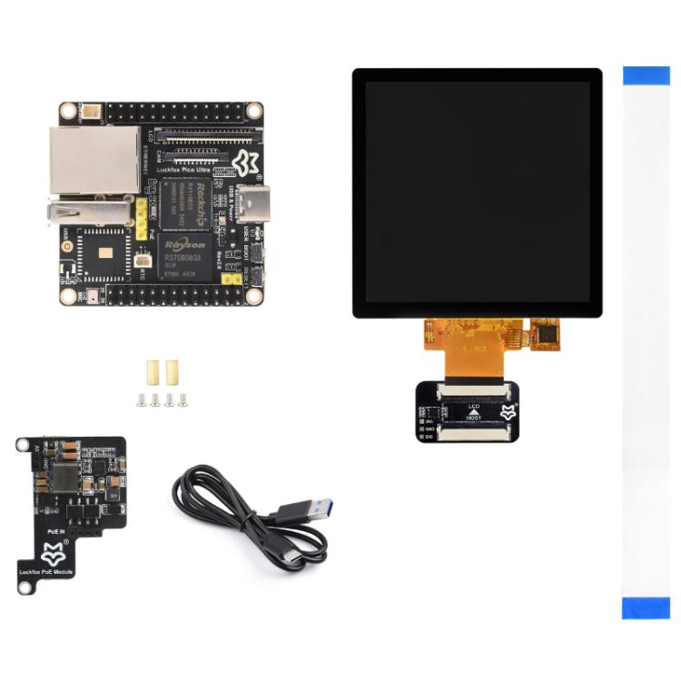 Luckfox Pico Ultra RV1106G3 1TOPS Mini Linux Development Board Integrated Processor Without Wi-Fi / With PoE, Specification: 480x480 Touch Screen - Arduino Nucleo Accessories by Luckfox | Online Shopping UK | buy2fix
