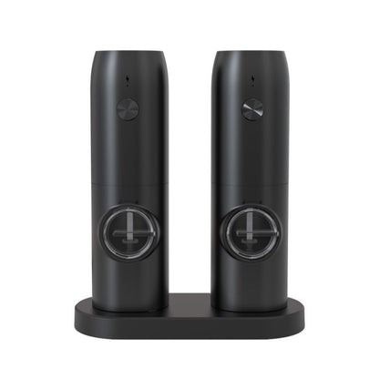 Electric Automatic Salt And Pepper Grinder Set With Charging Base, Model: D2 KYMQ-7C by buy2fix
