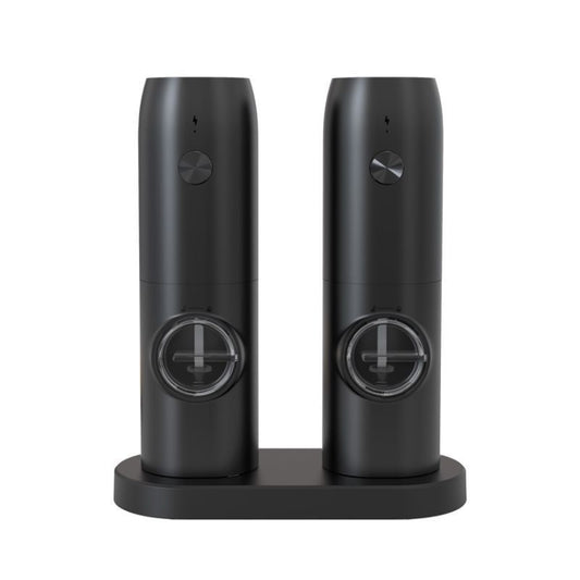 Electric Automatic Salt And Pepper Grinder Set With Charging Base, Model: J2 KYMQ-15C by buy2fix