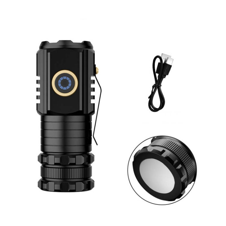 3 LED Mini Flashlight Rechargeable Waterproof 2000LM Super Bright Torch, Spec: Tail Magnet by buy2fix