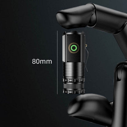 3 LED Mini Flashlight Rechargeable Waterproof 2000LM Super Bright Torch, Spec: Tail Magnet by buy2fix