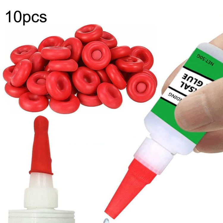 10pcs Glass Glue Nozzle Sealing Cap Leak-proof Sleeve Glass Glue Nozzle Protective Sleeve - Others by buy2fix | Online Shopping UK | buy2fix