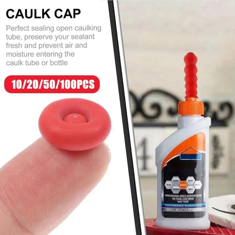 100pcs Glass Glue Nozzle Sealing Cap Leak-proof Sleeve Glass Glue Nozzle Protective Sleeve - Others by buy2fix | Online Shopping UK | buy2fix