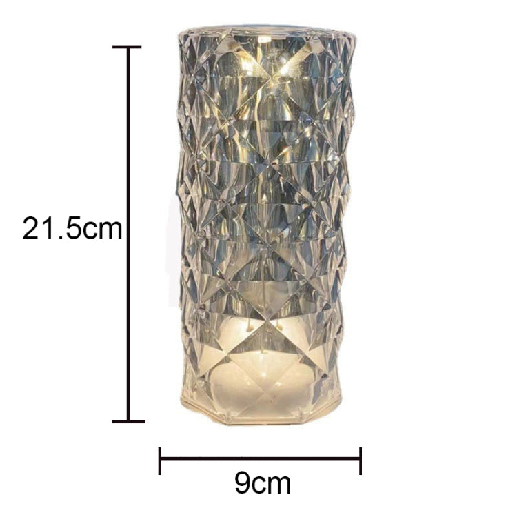 RGB Crystal Rose Atmosphere Table Lamp Bedroom Touch LED Decorative Night Light, Style: Bluetooth Speaker Model - Bedside Light by buy2fix | Online Shopping UK | buy2fix