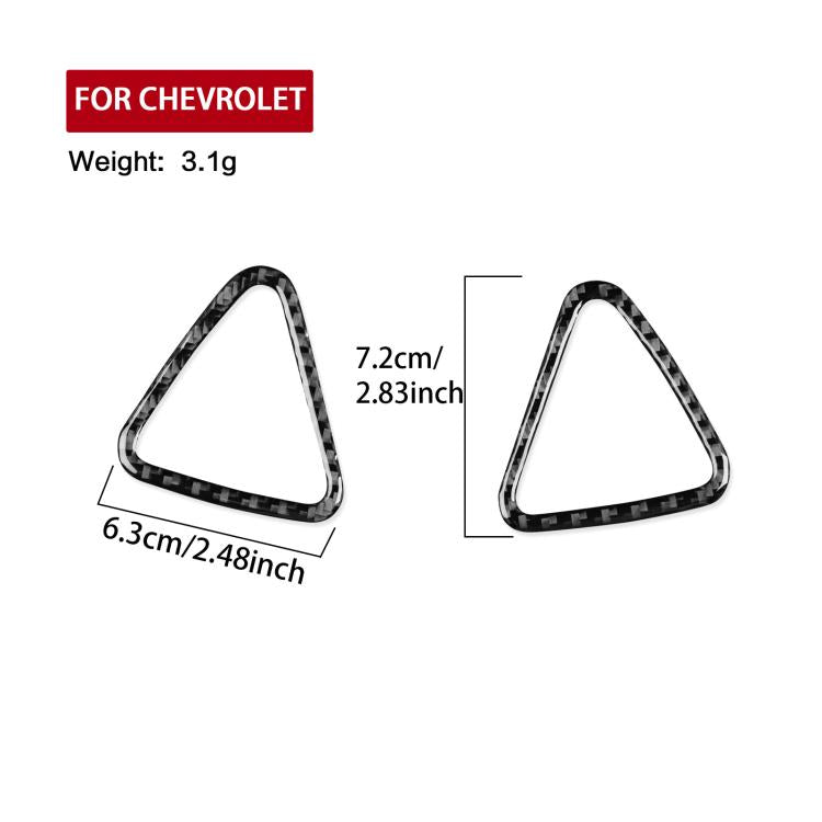 For Chevrolet Malibu 2016-2024 2pcs /Set Left-hand Drive Instrument Vent Decorative Sticker(Black) - Car Interior Mouldings by buy2fix | Online Shopping UK | buy2fix