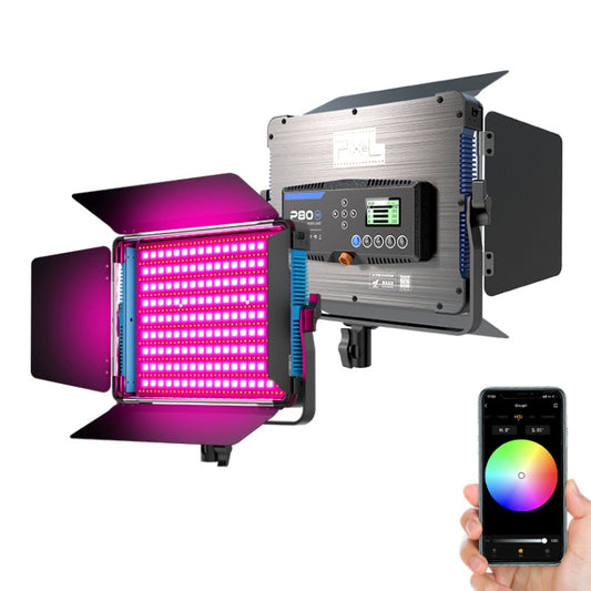 Pixel P80 60W 2600-10000K 542 LEDs Photography Fill Light Support Mobile APP Remote Control，AU Plug by Pixel