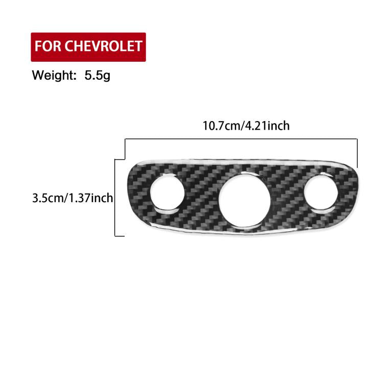 For Chevrolet Malibu 2016-2024 B Model Left-hand Drive Headlight Switch Sticker(Black) - Car Interior Mouldings by buy2fix | Online Shopping UK | buy2fix
