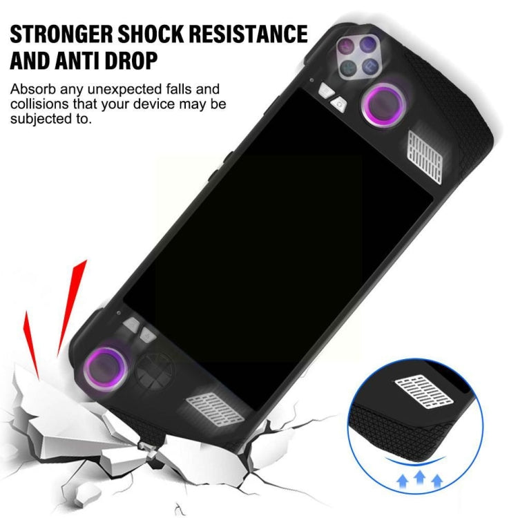 For ASUS ROG Ally Handheld Game Console Silicone Drop-proof Protective Case All-inclusive Case(White) - Accessories by buy2fix | Online Shopping UK | buy2fix