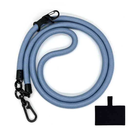 10mm Thick Rope Mobile Phone Lanyard Spacer Adjustable Anti Theft Phone Strap(NO.12 Gray Blue) - Lanyards & Wrist Straps by buy2fix | Online Shopping UK | buy2fix