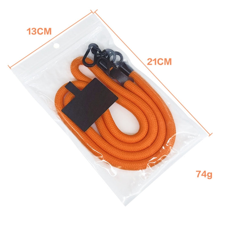 10mm Thick Rope Mobile Phone Lanyard Spacer Adjustable Anti Theft Phone Strap(NO.1 Orange) - Lanyards & Wrist Straps by buy2fix | Online Shopping UK | buy2fix