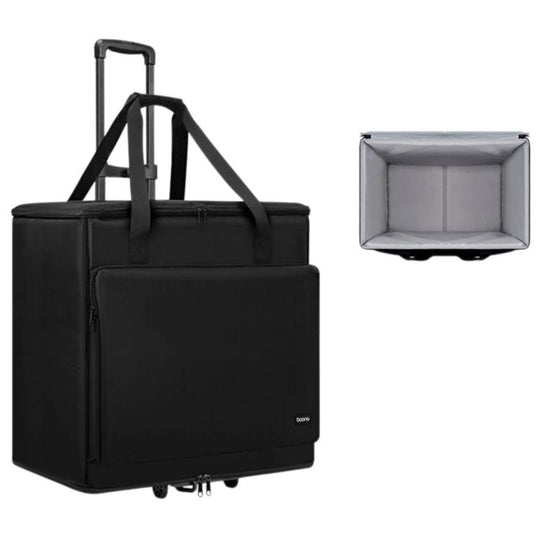 Baona Desktop Computer Host Monitor Keyboard Storage Bag, Specification: Medium + Trolley