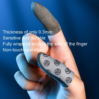 1pair Gaming Super Conductive Silver Cloth Chicken Game Finger Cover Touch Screen Anti-slip Sweatproof Hand Game Finger Gloves, Color: Silver - Gaming Finger Sleeves by buy2fix | Online Shopping UK | buy2fix