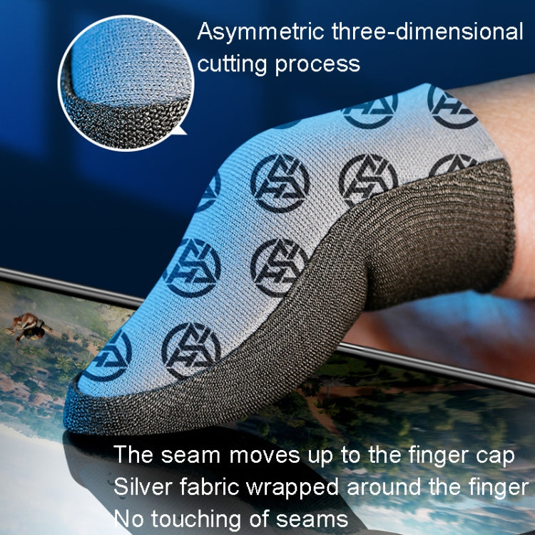 1pair Gaming Super Conductive Silver Cloth Chicken Game Finger Cover Touch Screen Anti-slip Sweatproof Hand Game Finger Gloves, Color: Night Light - Gaming Finger Sleeves by buy2fix | Online Shopping UK | buy2fix