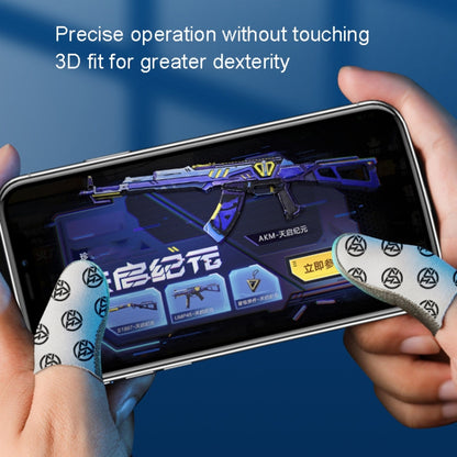 1pair Gaming Super Conductive Silver Cloth Chicken Game Finger Cover Touch Screen Anti-slip Sweatproof Hand Game Finger Gloves, Color: Night Light - Gaming Finger Sleeves by buy2fix | Online Shopping UK | buy2fix