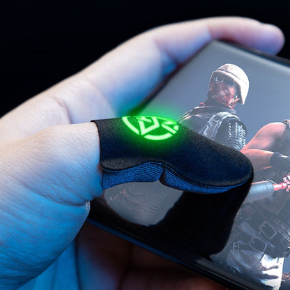 1pair Gaming Super Conductive Silver Cloth Chicken Game Finger Cover Touch Screen Anti-slip Sweatproof Hand Game Finger Gloves, Color: Night Light - Gaming Finger Sleeves by buy2fix | Online Shopping UK | buy2fix