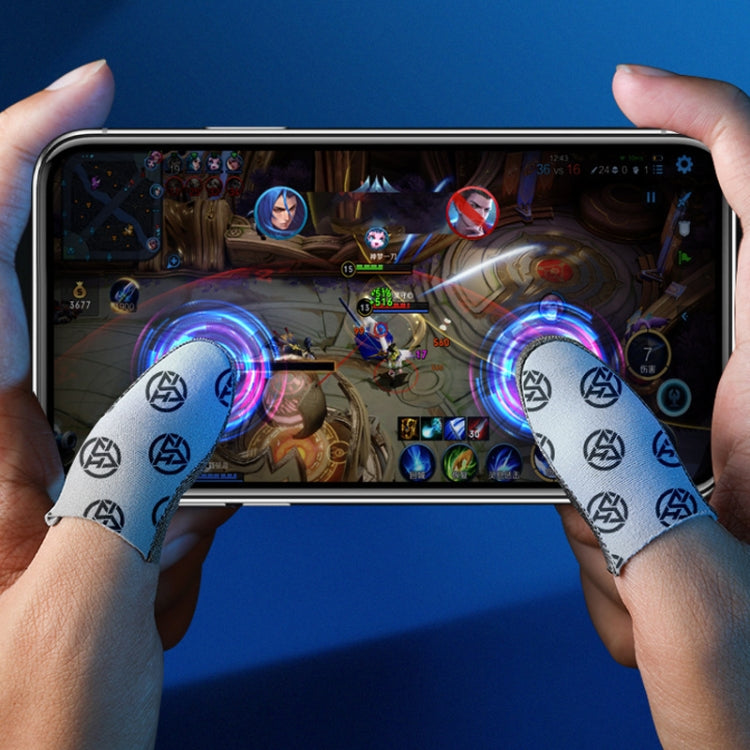 1pair Gaming Super Conductive Silver Cloth Chicken Game Finger Cover Touch Screen Anti-slip Sweatproof Hand Game Finger Gloves, Color: Night Light - Gaming Finger Sleeves by buy2fix | Online Shopping UK | buy2fix