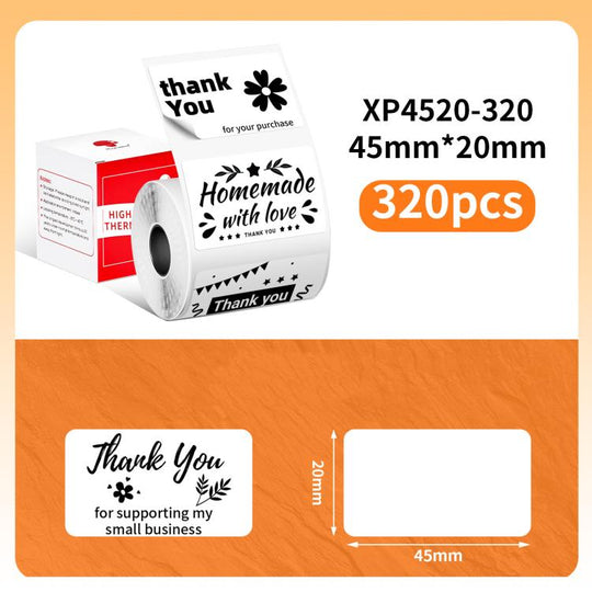 Phomemo 45x20mm-320pcs  Thermal Labels For M110 Printer