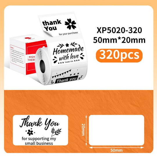 Phomemo 50x20mm-320pcs  Thermal Labels For M110 Printer