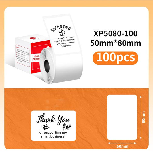 Phomemo 50x80mm-100pcs  Thermal Labels For M110 Printer