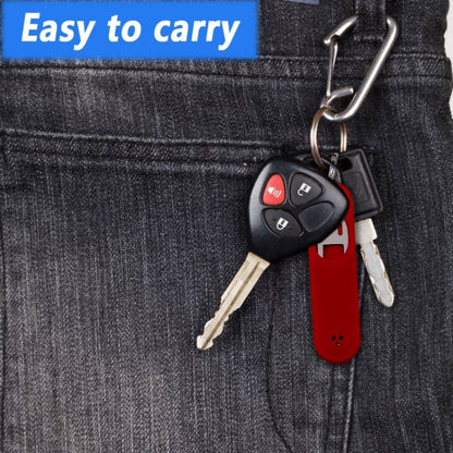 Eject Sim Card Tray Open Pins Needle Keychain Tool With Silicone Case(Red) - SIM Card Tool by buy2fix | Online Shopping UK | buy2fix