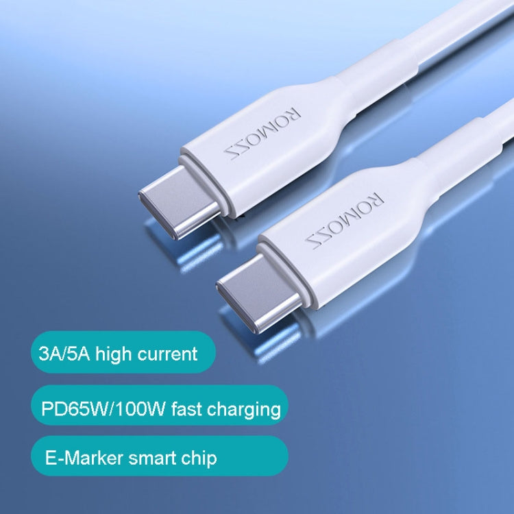 ROMOSS CB321 65W 3A 2m Dual Type-C/USB-C Port 480MBps Fast Data Sync Line Cable - USB-C & Type-C Cable by ROMOSS | Online Shopping UK | buy2fix