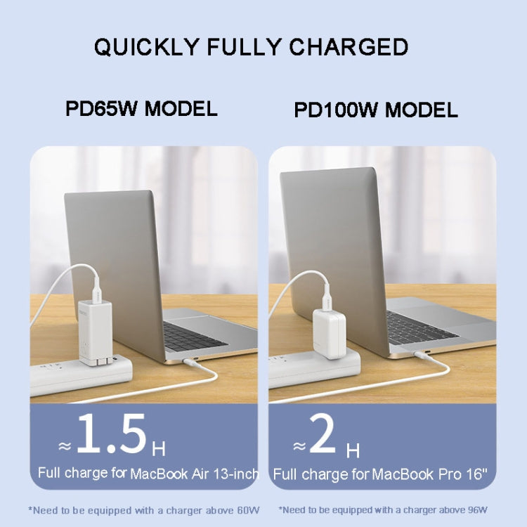 ROMOSS CB321 65W 3A 2m Dual Type-C/USB-C Port 480MBps Fast Data Sync Line Cable - USB-C & Type-C Cable by ROMOSS | Online Shopping UK | buy2fix