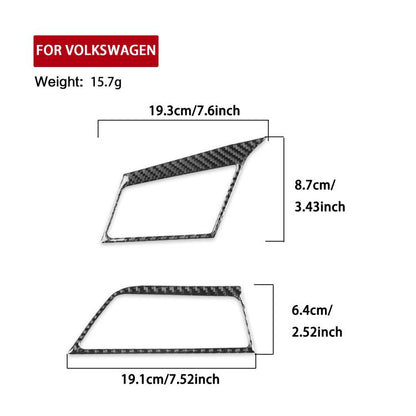 For Volkswagen Sagitar 2019-2023 2pcs /Set Left-hand Drive Left & Right Air Outlet Stickers(Red) - Car Interior Mouldings by buy2fix | Online Shopping UK | buy2fix