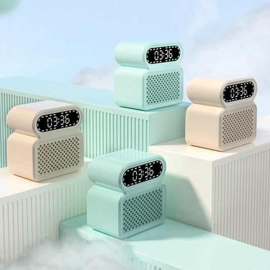 Desktop Alarm Clock Bluetooth Speaker Dual-speaker High-power Computer Audio(Light Yellow) - Desktop Speaker by buy2fix | Online Shopping UK | buy2fix