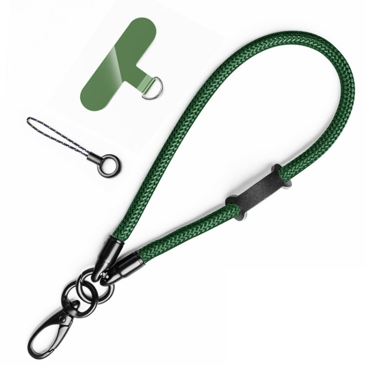 Nylon Braided Lanyard For Mobile Phone Multi-function Anti-lost Pad(Dark Green) - Lanyards & Wrist Straps by buy2fix | Online Shopping UK | buy2fix