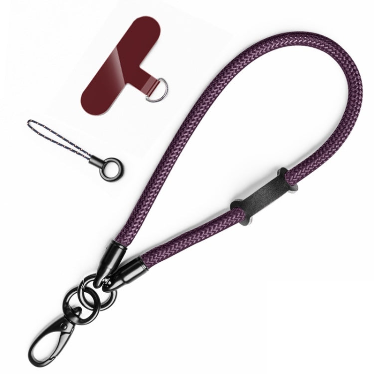 Nylon Braided Lanyard For Mobile Phone Multi-function Anti-lost Pad(Dark Purple) - Lanyards & Wrist Straps by buy2fix | Online Shopping UK | buy2fix