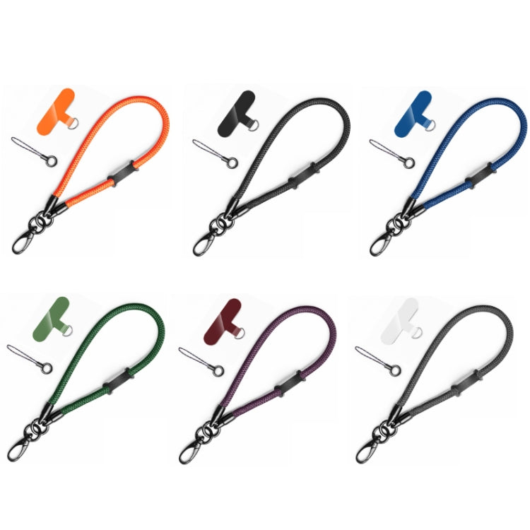 Nylon Braided Lanyard For Mobile Phone Multi-function Anti-lost Pad(Black) - Lanyards & Wrist Straps by buy2fix | Online Shopping UK | buy2fix
