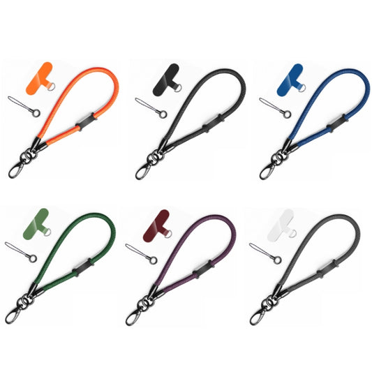 Nylon Braided Lanyard For Mobile Phone Multi-function Anti-lost Pad(Dark Green) - Lanyards & Wrist Straps by buy2fix | Online Shopping UK | buy2fix
