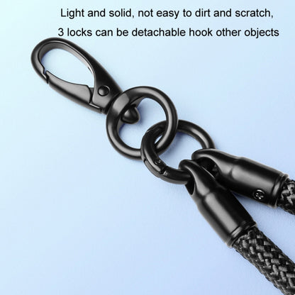 Nylon Braided Lanyard For Mobile Phone Multi-function Anti-lost Pad(Dark Green) - Lanyards & Wrist Straps by buy2fix | Online Shopping UK | buy2fix