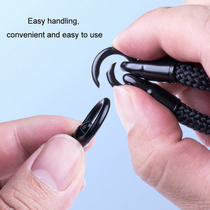 Nylon Braided Lanyard For Mobile Phone Multi-function Anti-lost Pad(Black) - Lanyards & Wrist Straps by buy2fix | Online Shopping UK | buy2fix