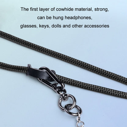 Nylon Braided Lanyard For Mobile Phone Multi-function Anti-lost Pad(Gray) - Lanyards & Wrist Straps by buy2fix | Online Shopping UK | buy2fix