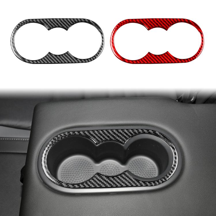 For Volkswagen Sagitar 2019-2023 Left-hand Drive Rear Drain Cup Panel Sticker(Black) - Car Interior Mouldings by buy2fix | Online Shopping UK | buy2fix