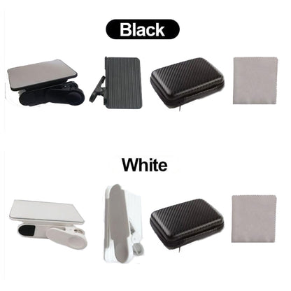 Smartphone Camera Mirror Reflection Clip Selfie Reflector Shooting Supplies, Spec: With Remote Control Black - Others Accessories by buy2fix | Online Shopping UK | buy2fix