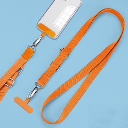Mobile Phone Messenger Lanyard Adjustable Wide Hanging Neck Sling(Orange) - Lanyards & Wrist Straps by buy2fix | Online Shopping UK | buy2fix