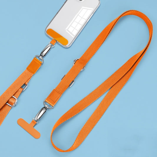 Mobile Phone Messenger Lanyard Adjustable Wide Hanging Neck Sling(Orange) - Lanyards & Wrist Straps by buy2fix | Online Shopping UK | buy2fix