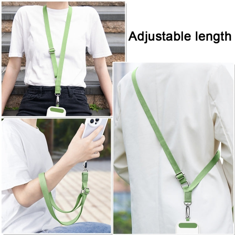 Mobile Phone Messenger Lanyard Adjustable Wide Hanging Neck Sling(Matcha Green) - Lanyards & Wrist Straps by buy2fix | Online Shopping UK | buy2fix
