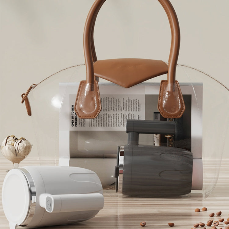 Automatic Stainless Steel Stirring Cup Portable Coffee Mug Magnetic Mug(White) by buy2fix