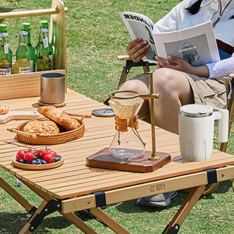 Automatic Stainless Steel Stirring Cup Portable Coffee Mug Magnetic Mug(White) by buy2fix