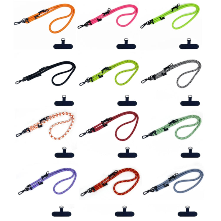 10mm Thick Rope Mobile Phone Anti-Lost Adjustable Lanyard Spacer(Purple Blue Twill) - Lanyards & Wrist Straps by buy2fix | Online Shopping UK | buy2fix