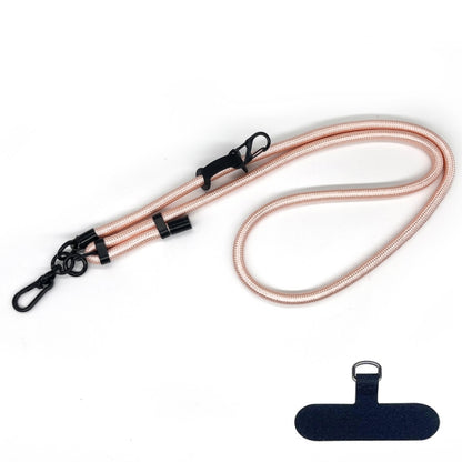 10mm Thick Rope Mobile Phone Anti-Lost Adjustable Lanyard Spacer(Pink Gold) - Lanyards & Wrist Straps by buy2fix | Online Shopping UK | buy2fix