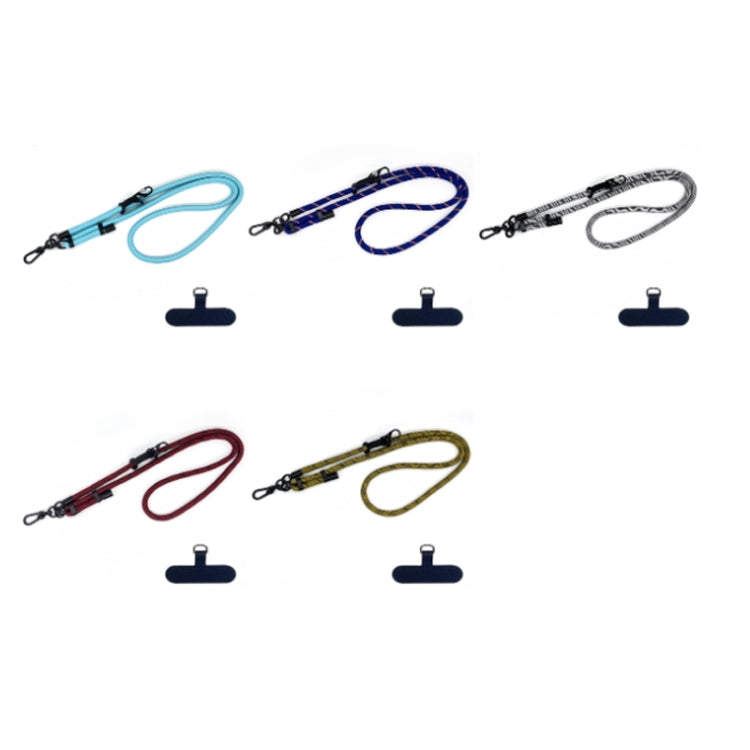 10mm Thick Rope Mobile Phone Anti-Lost Adjustable Lanyard Spacer(Tide Pattern Black Red) - Lanyards & Wrist Straps by buy2fix | Online Shopping UK | buy2fix